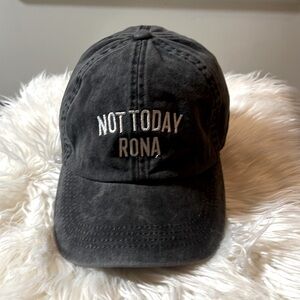 Baseball cap NOT TODAY RONA Logo.   one size